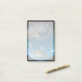 Vollerde mit Nord- und Südamerika. Post-it Klebezettel (Auf Schreibtisch)