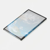 Vollerde mit Nord- und Südamerika. Post-it Klebezettel (angewinkelt)