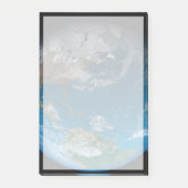 Vollerde mit Nord- und Südamerika. Post-it Klebezettel (Vorderseite)