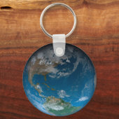 Vollerde mit Nord- und Südamerika. Schlüsselanhänger (Rückseite)