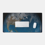 Vollerde mit Nord- und Südamerika. Schreibtischunterlage (Tastatur & Maus)