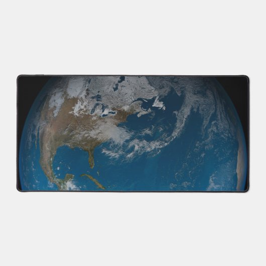 Vollerde mit Nord- und Südamerika. Schreibtischunterlage (Vorderseite)