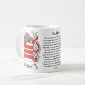 Vollere Familienwappen-Tasse Kaffeetasse (Vorderseite Links)