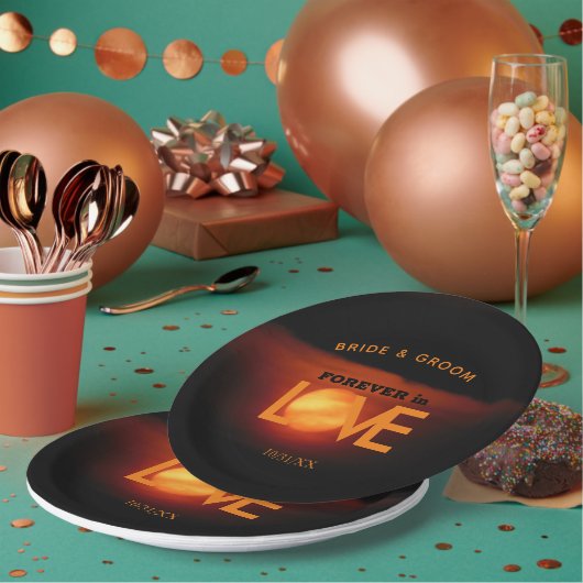 Vollernte Mondhochzeit Pappteller (Multi)