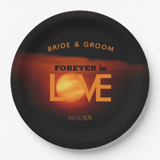 Vollernte Mondhochzeit Pappteller (Vorderseite)