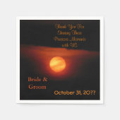 Vollernte Mondhochzeit Serviette (Vorderseite)