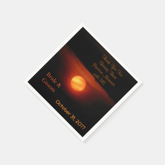 Vollernte Mondhochzeit Serviette (Ecke)