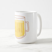 Volles Bierglas Kaffeetasse (VorderseiteRechts)