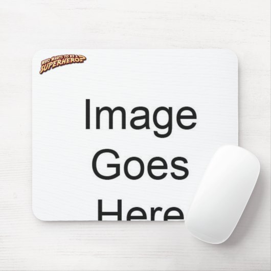 volles body_placeholder, superhero_logo mousepad (Mit Mouse)