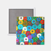 Volles Circle Magnet Quadrat oder rund (Vorderseite/Rückseite)