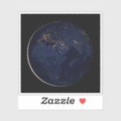 Volles Erdreich mit Stadtlampen Aufkleber (Blatt)