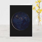 Volles Erdreich mit Stadtlampen Karte (Gelbe Blume)