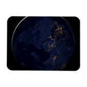 Volles Erdreich mit Stadtlampen Magnet (Horizontal)