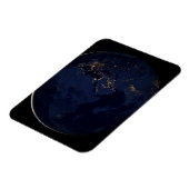 Volles Erdreich mit Stadtlampen Magnet (Linke Seite)