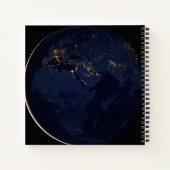 Volles Erdreich mit Stadtlampen Notizblock (Rückseite)