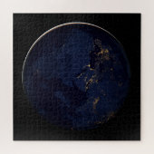 Volles Erdreich mit Stadtlampen Puzzle (Horizontal)