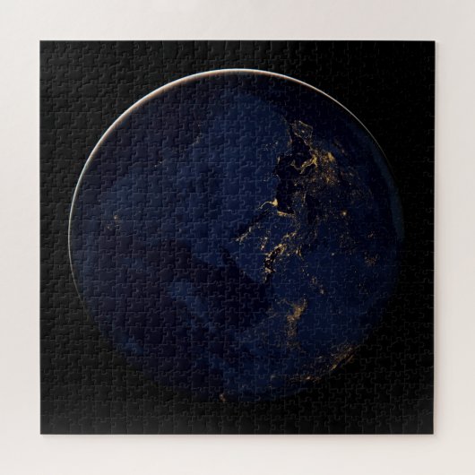 Volles Erdreich mit Stadtlampen Puzzle (Horizontal)