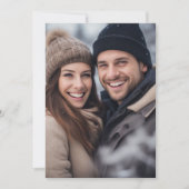 Volles Foto Hochzeitstag für Vellum Einladung (Vorderseite)