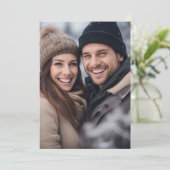 Volles Foto Hochzeitstag für Vellum Einladung (Stehend Vorderseite)