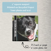 Volles Foto mit Anpassung in Schwarz und Weiß Magnet