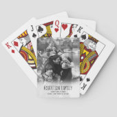 Volles Foto und schwarze Familie des Spielkarten (Rückseite)