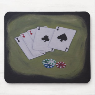 Volles Haus Aces Sevens Poker Mousepad