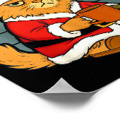 Volles Katzen-Weihnachtskostüm für müde Müllkatzen Poster (Ecke)