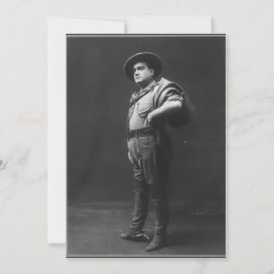 Volles Körper-Porträt von Enrico Caruso Einladung