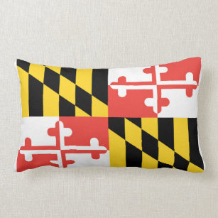 Volles Maryland-Flaggen-Wurfs-Kissen Lendenkissen
