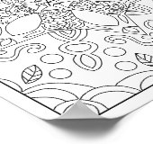Volles Page Mandala Adult Coloring Poster (Ecke)