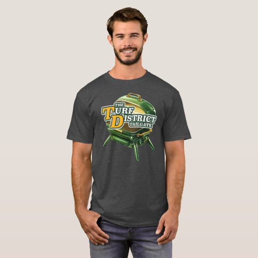 Volles Tailgate Logo dunkle Farben T - Shirt (Vorne ganz)