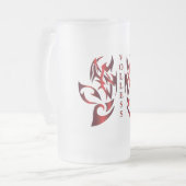 Volless Beer Glass Mattglas Bierglas (Vorderseite Links)