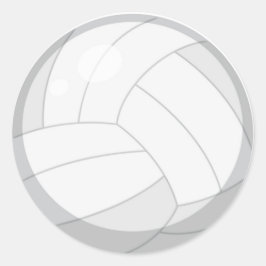 Volley Ball Classic Round Sticker
