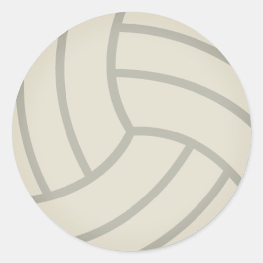Volley-Ball Emoji Runder Aufkleber (Vorderseite)