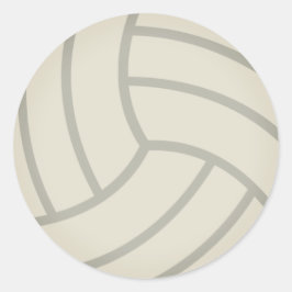 Volley-Ball Emoji Runder Aufkleber