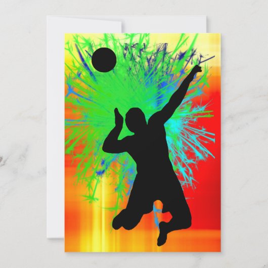 Volley-Ball-Feuerwehr Einladung (Vorderseite)