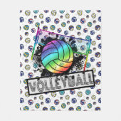 Volley Ball Fleece Blanket (Vorderseite)