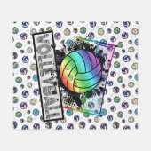 Volley Ball Fleece Blanket (Vorderseite (Horizontal))