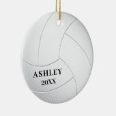 Volley Ball Personalisiert Weihnachten Keramik Ornament (Rechts)
