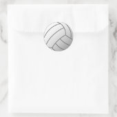 Volley Ball Runder Aufkleber (Tasche)