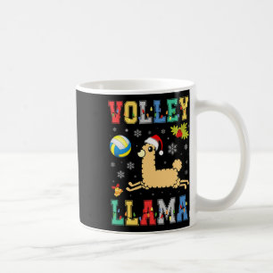 Volley Llama Lover Volleyball Lover Weihnachtsmann Kaffeetasse
