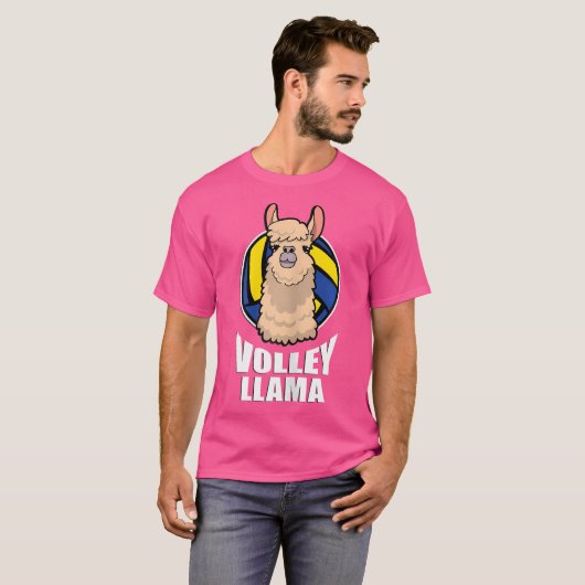 Volley Llama Volleyball T-Shirt (Vorne ganz)