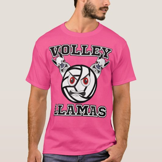 Volley Llamas Volleyball T-Shirt (Vorderseite)
