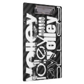 Volley; Schwarz & Dunkelgrau Streifen Klemmbrett (Rechts)