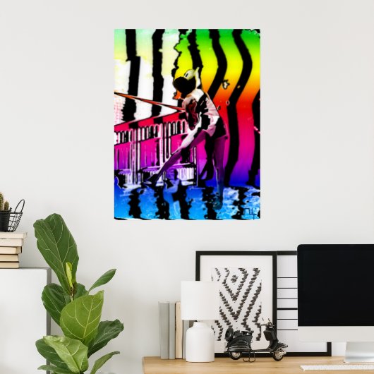 Volley smash Graffiti Poster (Heimbüro)