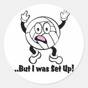 Volley Typ Runder Aufkleber