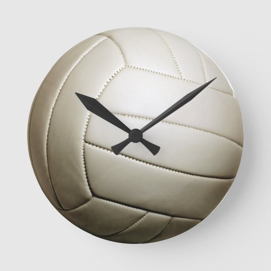 Volleyball 10,75" runde wanduhr (Vorderseite)