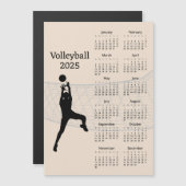Volleyball 2025 Kalender Magnetkarte (Vorne/Hinten)