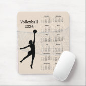 Volleyball 2026 Calendar Mousepad (Mit Mouse)