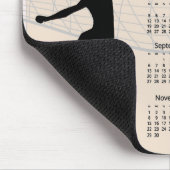 Volleyball 2026 Kalender Mousepad (Ecke)